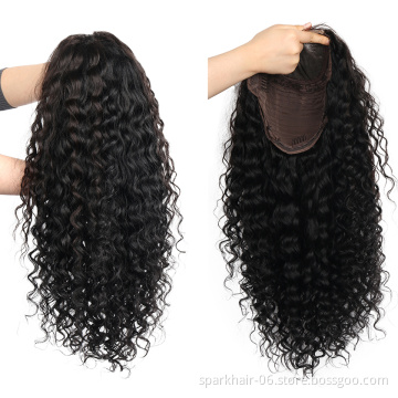 Unprocessed Brazilian Human Hair Lace Front Wig OEM Vendor Water Wave Virgin Cuticle Aligned Full Swiss Lace 100%Human Hair Wigs
